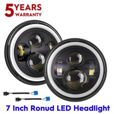 2×7Inch Round LED Headlights