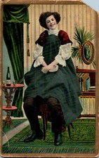 Lady Drinking Wine, Looking
