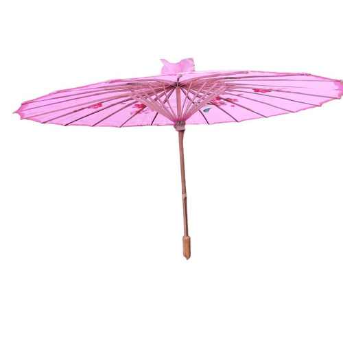 Vintage pink silk - pink, painted