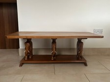 Vintage Ashanti Three Elephant Coffee Table Solid Mahogany Wood