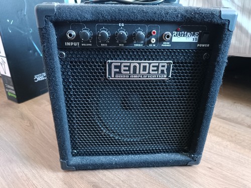 Fender rumble bass amp with - fender,
