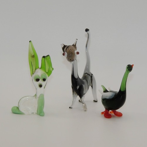 Vintage set glass figures - set, 3