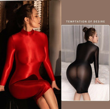 Women's Shiny Glossy Silky
