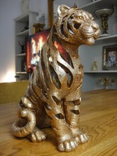 Decorative Figurine Tiger Gold