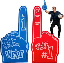 2 Pcs Foam Finger, 18In Big