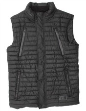 SUPERDRY Mens Padded Gilet UK 40 Large Black Polyester BW24