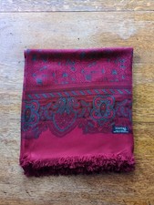 Tootal Paisley Scarf Burgundy