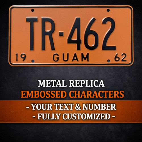 Guam 1962 metal embossed - 1962,