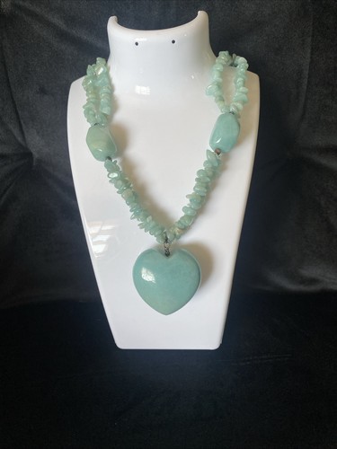 Amazonite lola rose heart - rose,