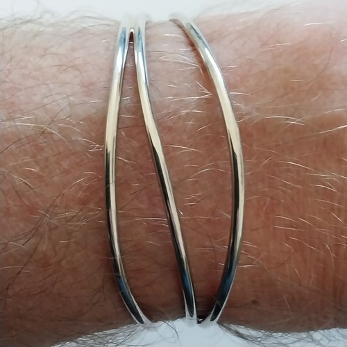 925 silver wide - silver, abstract