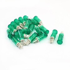 AC 220V 2 Terminal Neon Indicator Lamp Pilot Lights Green 20 Pcs