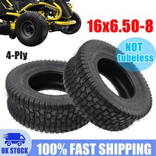 2x 4Ply Lawn Mower 16x6.50-8