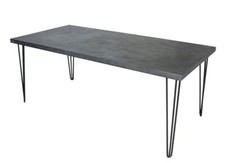 Zinc Table With Hairpin Legs -