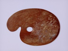 Antique Winsor & Newton Artists Palette Very Good Condition Medium Size Used