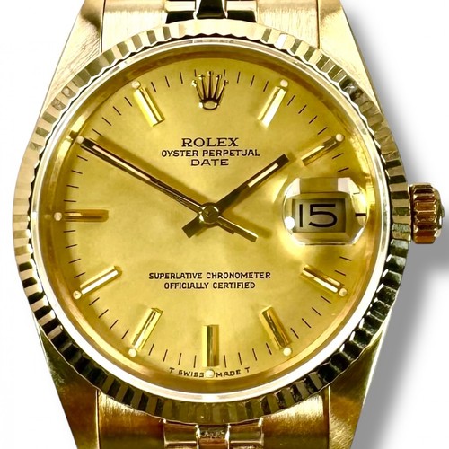 Rolex date 15037 yellow gold - rolex,