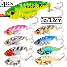 9Pcs Winter Metal VIB Spinner