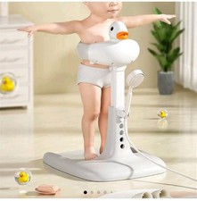 Cartoon Duck Baby Bathing Station-5 5-Gear Adjustable Bath Stand for Baby Bath