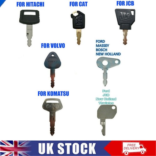 Pcs key set - fit, jcb