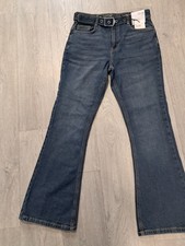 Flared Mid Rise Denim Jeans