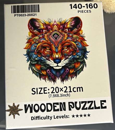 Wooden wolf head puzzle - head,
