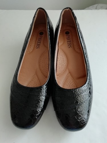 Pavers black patent - 5, (38)