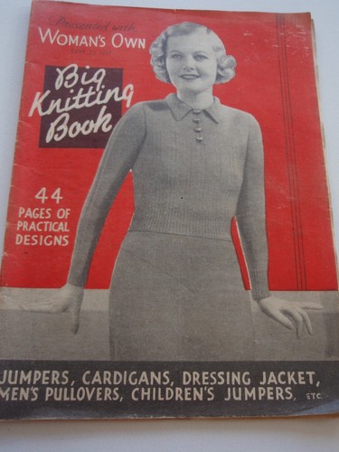 Vintage woman own knitting - vintage,