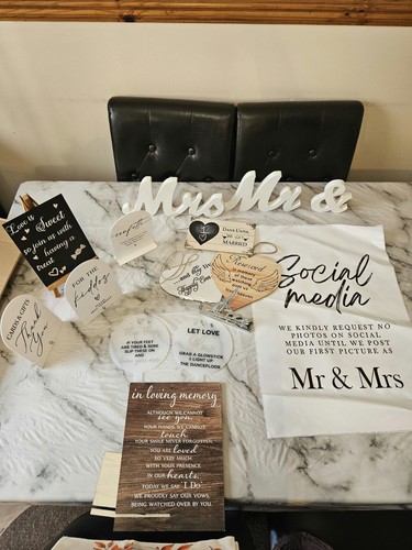 Wedding sign bundle various - sign,