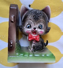 Vintage Kitsch Bowtie Cat