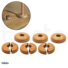 15mm Radiator Pipe Cover Low Profile Lacquered Rosette Wooden Pipe Collars 2/4/6