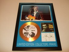 JOHNNY CASH     SIGNED  DISC  FRAMED  985