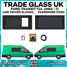 Ford Transit Mk 6/7 Driver SLIDING Window Pass FIXED MWB/LWB FIT KIT + U Trim