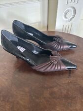 Renata Italy Leather Brown Snakeskin/metallic Shoes Occasion UK 3 36 Unworn