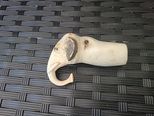 Antique Bisque Porcelain Nodding Head of A Elephant. Head Only