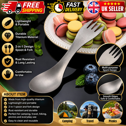 Titanium spork camping - spork.,