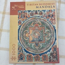 Tibetan Buddhist Mandala 1000 Piece Jigsaw Puzzle Pomegranate Used