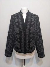 Zara black velvet embroidered - velvet,