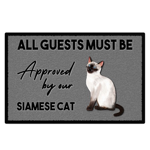 Personalised siamese cat floor - personalised,