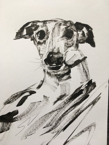Original signed ink sketch - original,