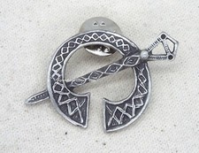 Celtic Tara pewter pin badge