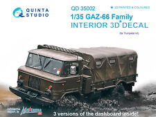 Quinta Studio QD35002, GAZ-66 Family 3D-Printed Interior decal (for Trump , 1:35