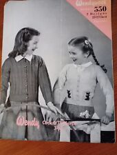 Cardigan with Dog motif 25-27" Wendy 550 Knitting Pattern