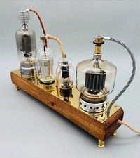Vintage Radio Valves and Tubes Set Display Alternative Lighting Display Unit