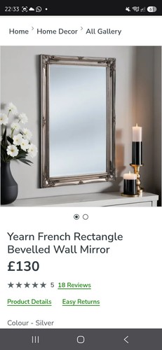 Dunelm yearn rectangular - yearn,