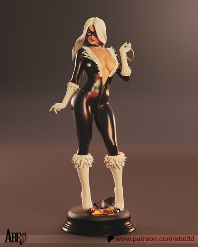 Black cat ver1 spiderman - black,