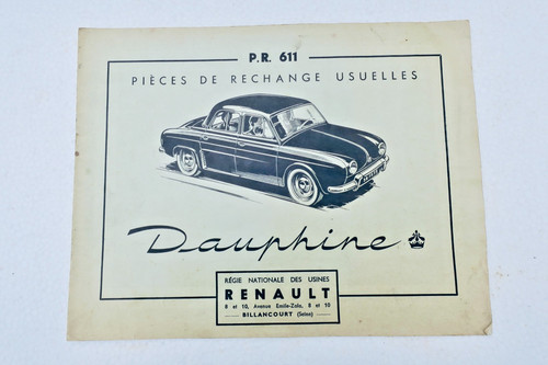Dauphine 1956 renault - dauphine, pr