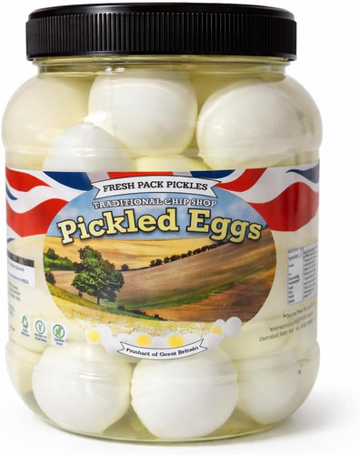 Pickled eggs 25kg min 28 - pickled, –