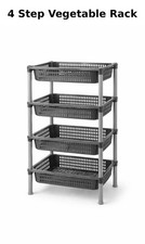4 Tier Grey Vegetable Rack