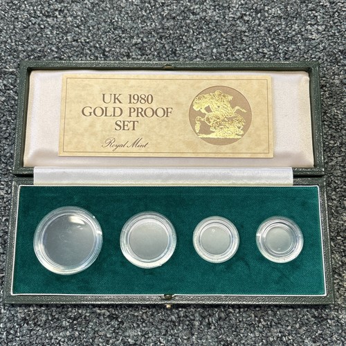 1980 royal mint four coin - coin, set