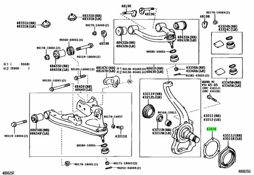 Genuine lexus knuckle spindle - lexus,