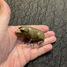 Superb Brass Pig Figurine -